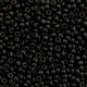 Miyuki rocailles kralen 11/0 - Opaque semi frosted black 11-401SF
